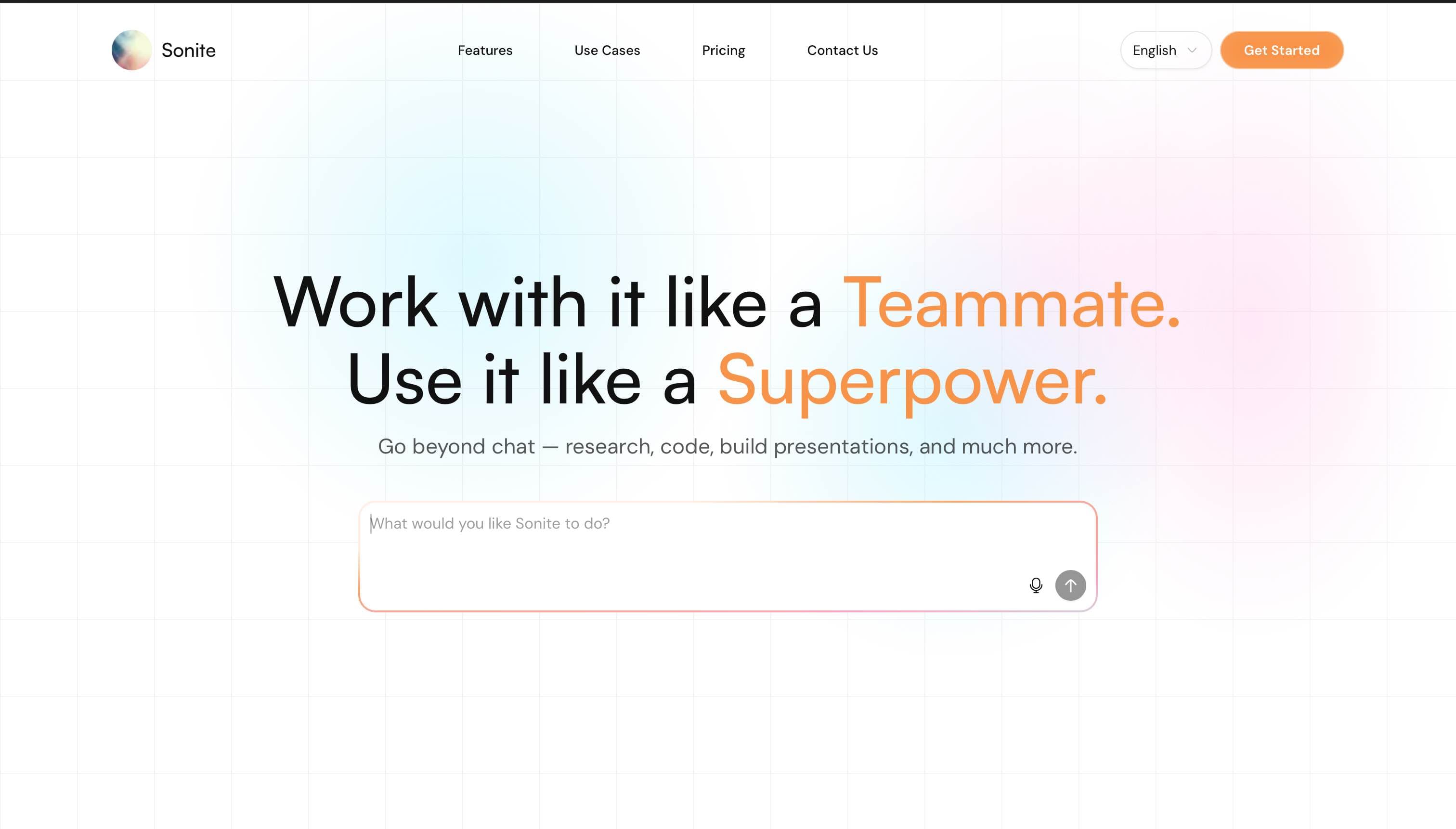 Professional Presentations, Powered by Sonite AI